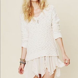 Free People Shaggy Knit Pullover XS